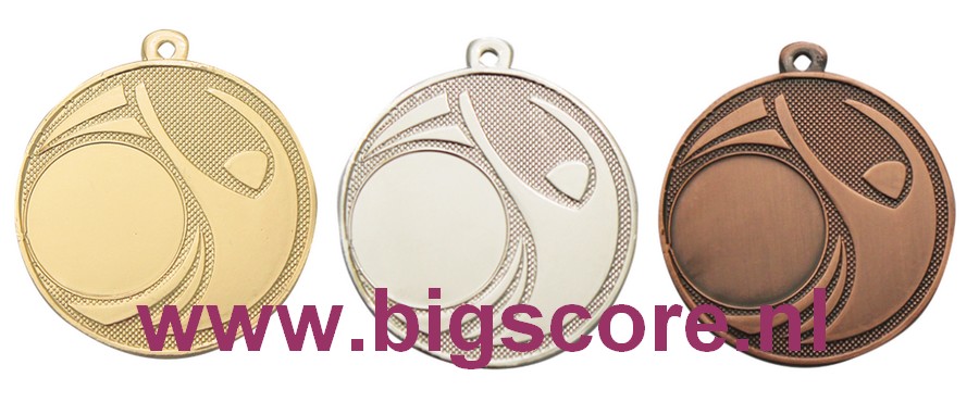 BS.ME.121 Carnavalsmedaille goud-zilver -Brons Ø 50 mm